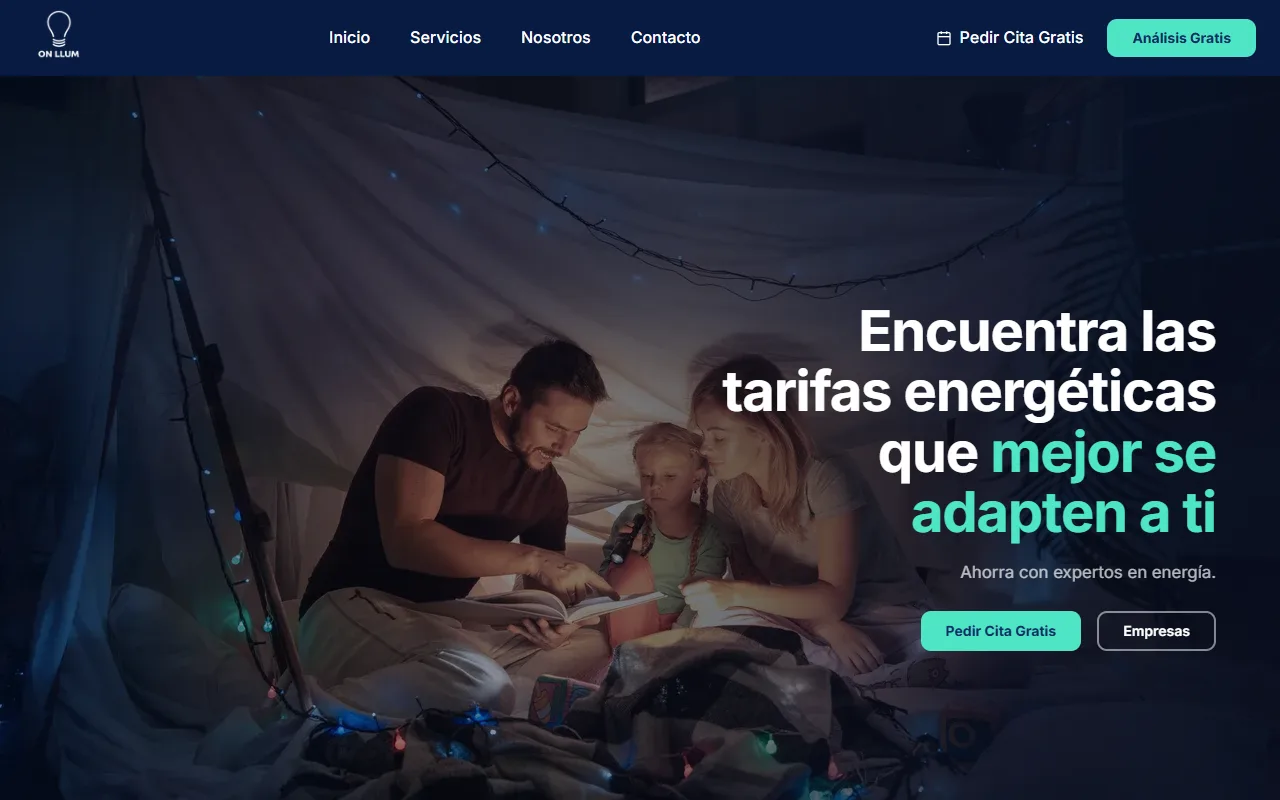 Web de Onllum diseñada por MetaLogic